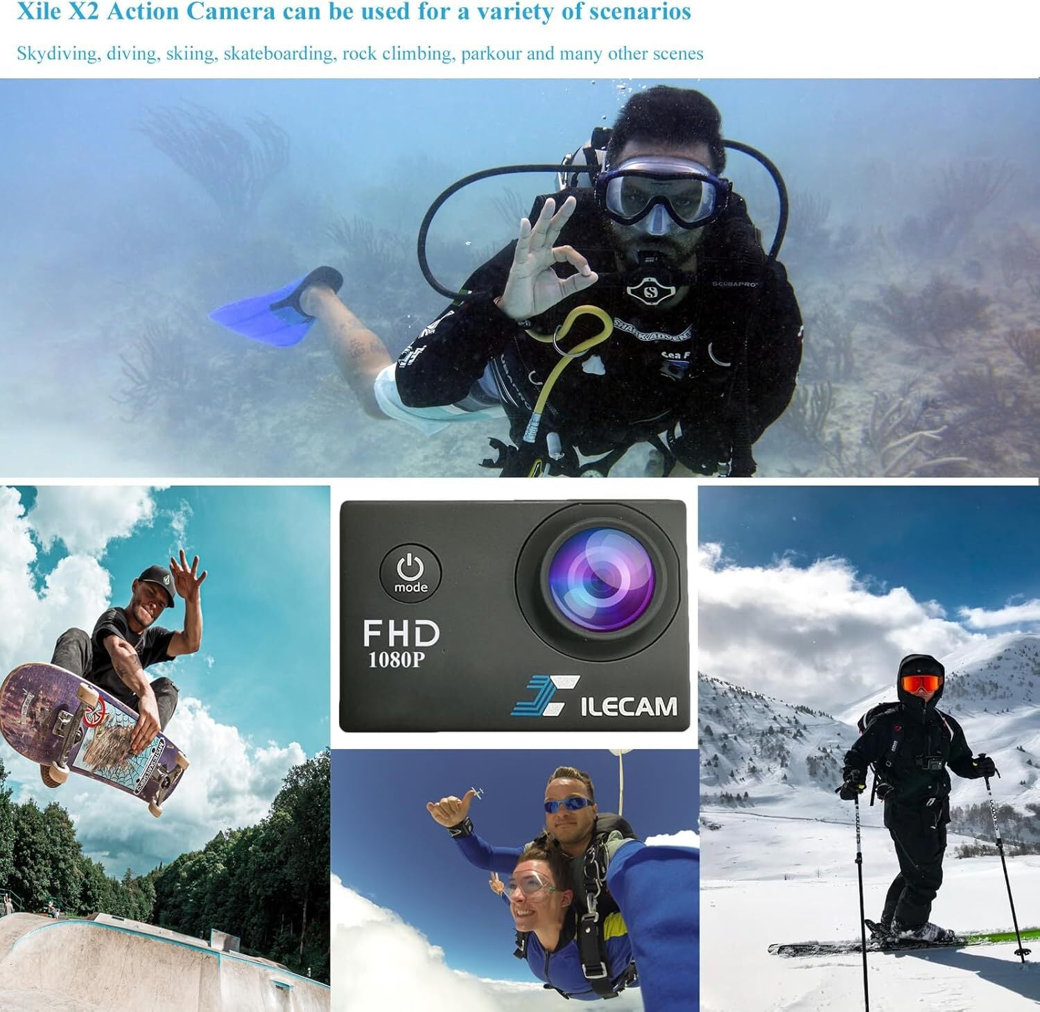 Camara Para Moto Bicicleta Ciclismo Camara De Accion Para Deportes Accesorios