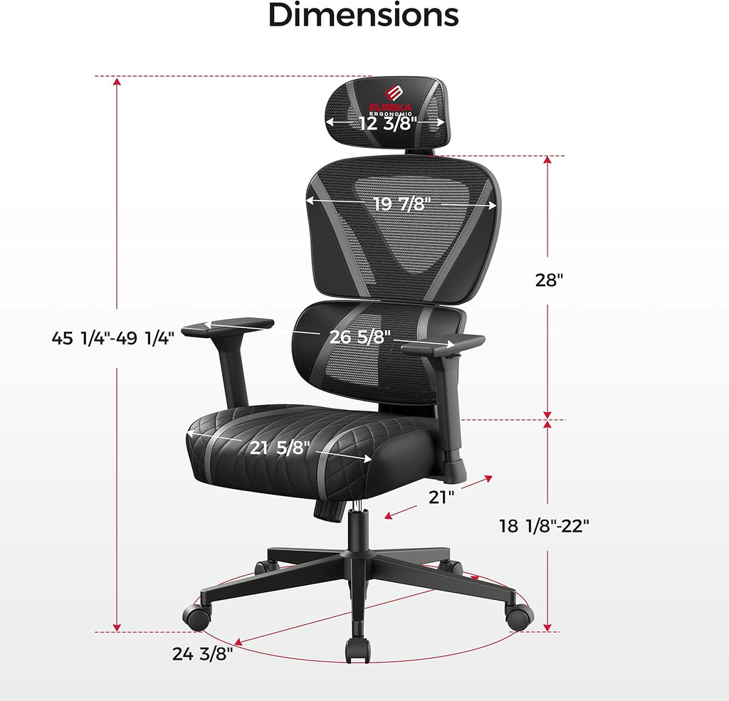 Gaming Chair,Mesh Home Office Desk Chairs,Dual Back Adaptive Lumbar Support, Adjustable 3D Armrest 2D Headrest, Breathable Comfortable PC Computer Sillas Gamer Reclining Chair（Grey）