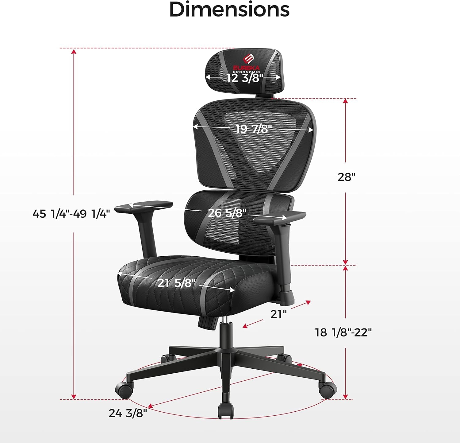 Gaming Chair,Mesh Home Office Desk Chairs,Dual Back Adaptive Lumbar Support, Adjustable 3D Armrest 2D Headrest, Breathable Comfortable PC Computer Sillas Gamer Reclining Chair（Grey）